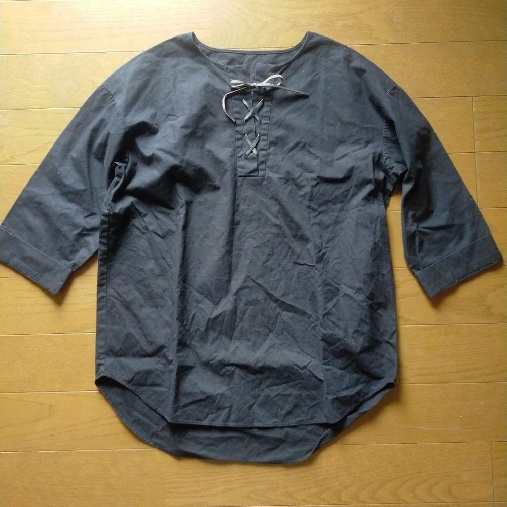 Lace up blouse
